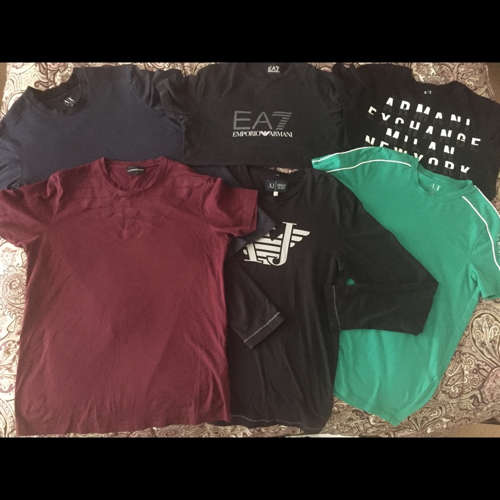 2EmporioArmani, 3ArmaniExchange,1ArmaniJean Shirts
